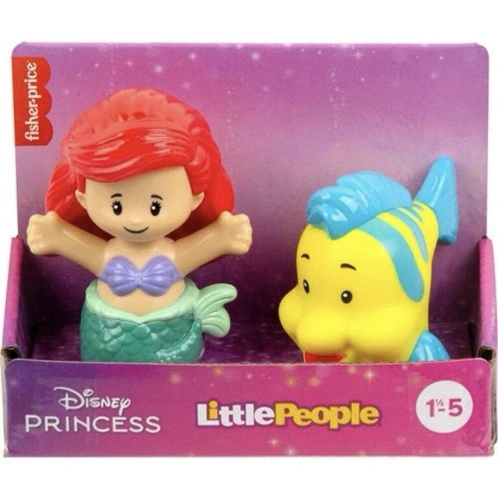 Fisher-Price Little People Disney Princess Figure Set Ariel & Flounder